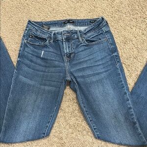 Dear John Blue Skinny Jeans with Distressed Knee